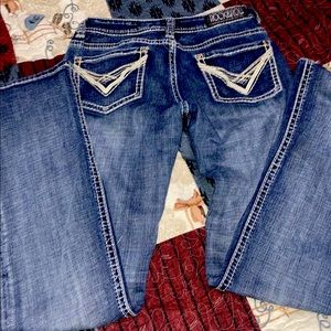 Rock and roll boot cut jeans